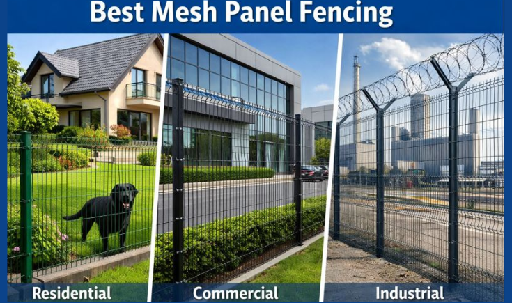 Mesh Panel Fencing for Industrial and Residential Use