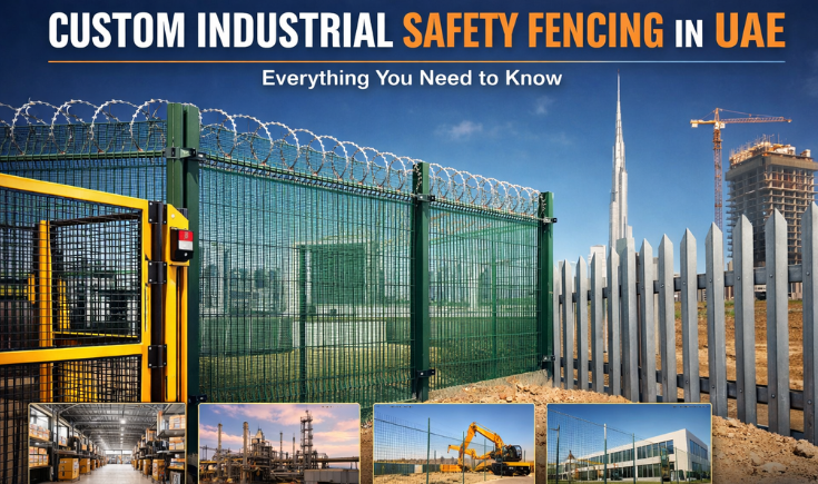 Custom Industrial Safety Fencing UAE